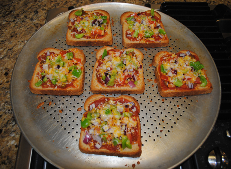 Veggie Cheese Bread Cheese Melted