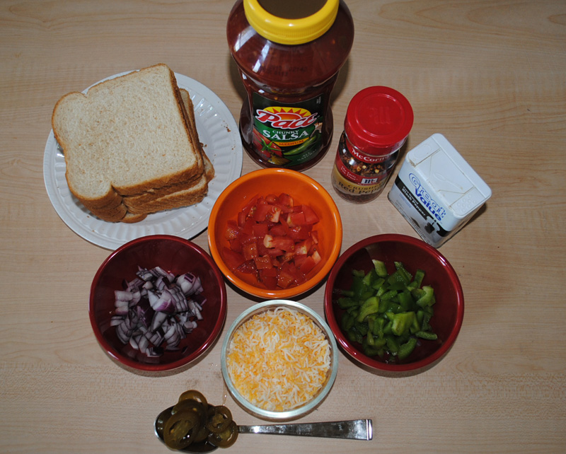 Veggie Cheese Bread Full Ingredients