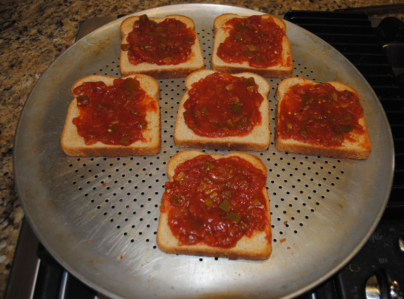 Veggie Cheese Bread Spread Salsa