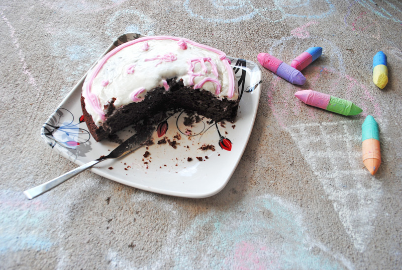 Summer Baking with Kids Chocolate Cake with Vanilla Frosting | Recipe Treasure