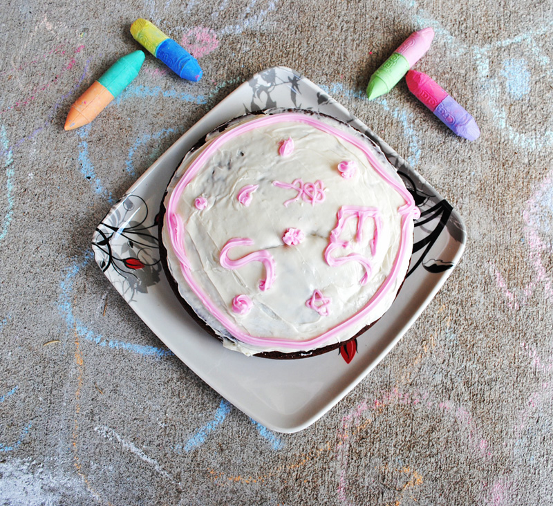 Summer Baking with Kids Chocolate Cake with Vanilla Frosting | Recipe Treasure