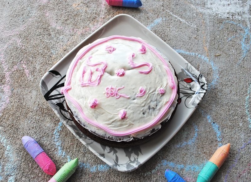Summer Baking with Kids Chocolate Cake with Vanilla Frosting | Recipe Treasure
