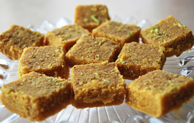 Besan Barfi - Gram Flour Sweet | Recipe Treasure