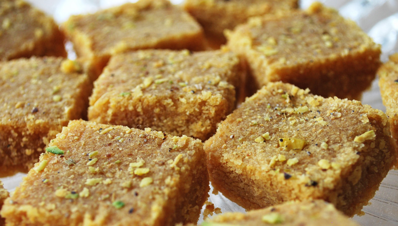 Besan Barfi - Gram Flour Sweet | Recipe Treasure