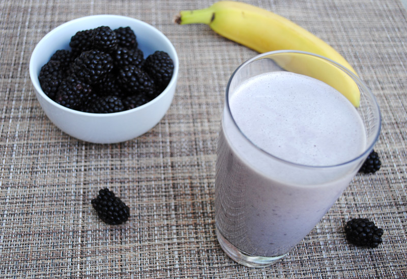 Blackberry-Banana Protein Shake | Recipe Treasure