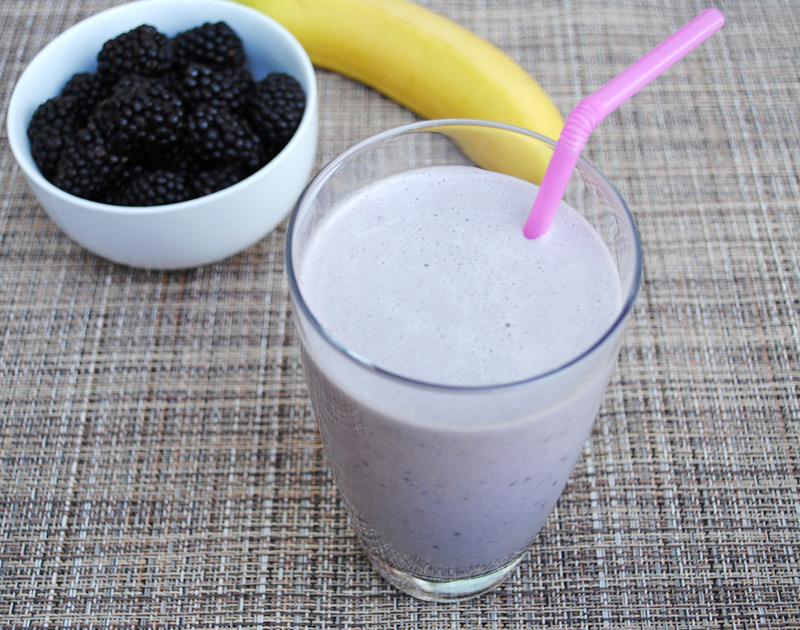 Blackberry-Banana Protein Shake | Recipe Treasure