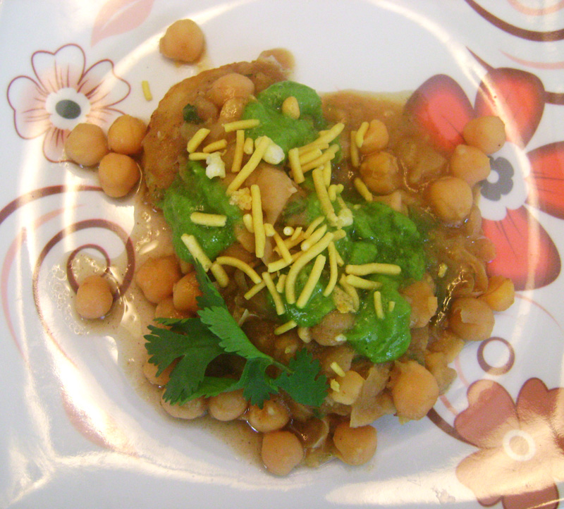 Chole Chaat with Potato Patties | Recipe Treasure