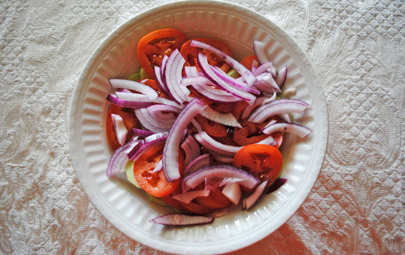 Cucumber Salad with Tomatoes and Onion - Onion | Recipe Treasure