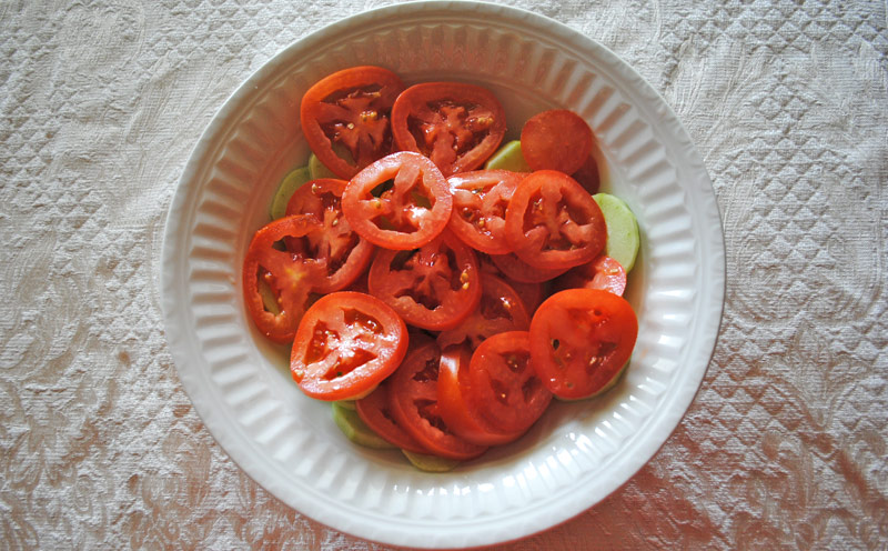 Cucumber Salad with Tomatoes and Onion - Tomatoes | Recipe Treasure