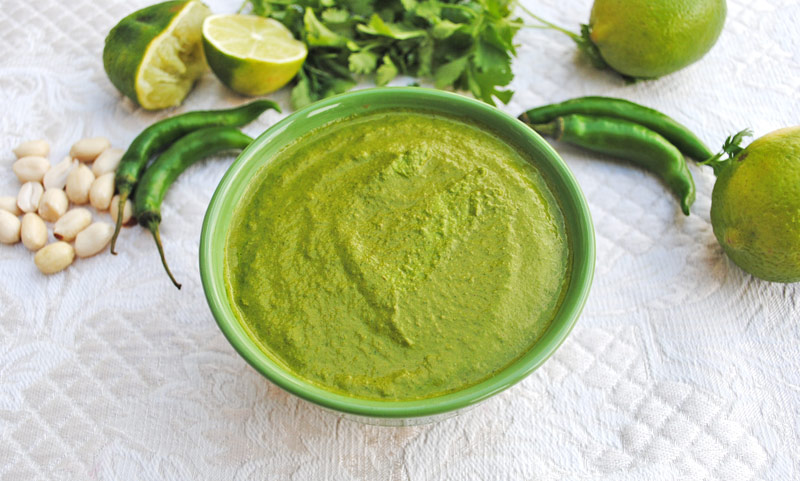 Peanut Coriander (Cilantro) Chutney | Recipe Treasure