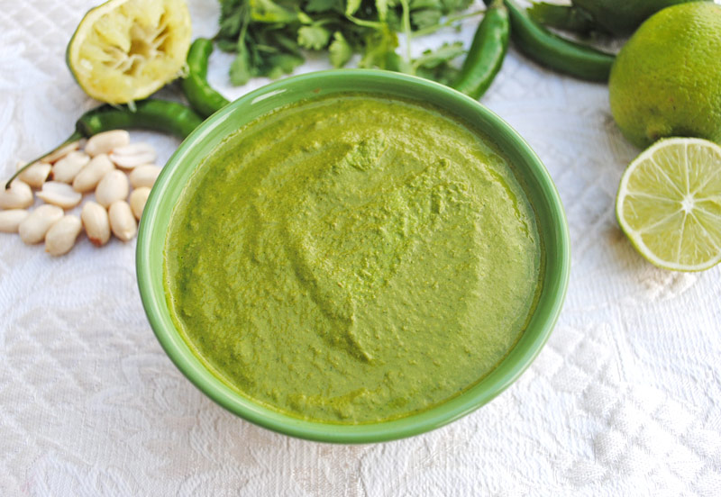 Peanut Coriander (Cilantro) Chutney | Recipe Treasure