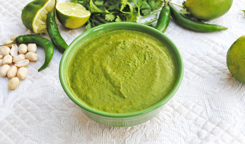 Peanut Coriander (Cilantro) Chutney | Recipe Treasure