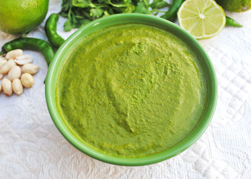 Peanut Coriander (Cilantro) Chutney | Recipe Treasure