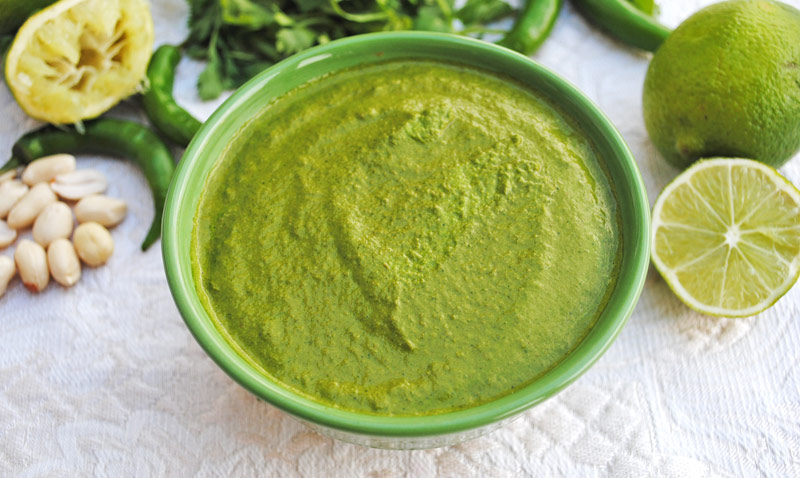 Peanut Coriander (Cilantro) Chutney | Recipe Treasure