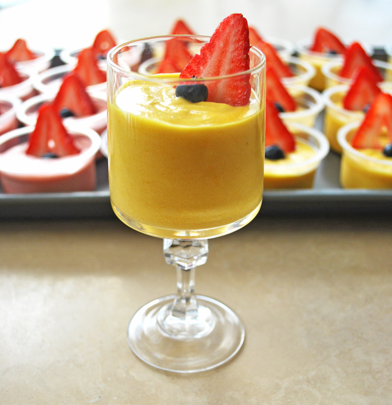 Mango mousse rezept mit mango fruchtfleisch und gelatine