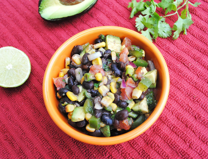 Black Bean and Corn Salad with Avocado | Recipe Treasure