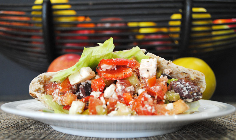 Greek Salad Pitas | Recipe Treasure