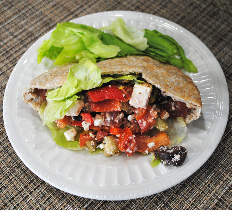 Greek Salad Pitas | Recipe Treasure