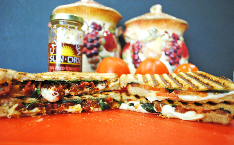 Grilled Smoked Mozzarella, Tomato, and Basil Sandwich | Recipe Treasure