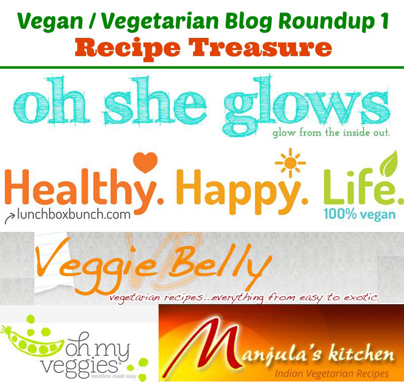 Vegetarian and Vegan Blog Roundup Recipe Treasure