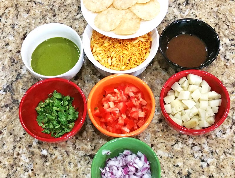 Bhel Puri Recipe - Chaat - Street Food - Ingredients