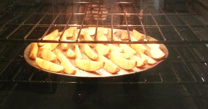 Oven-Baked Potato Wedges - Baking in Oven - Recipe Treasure