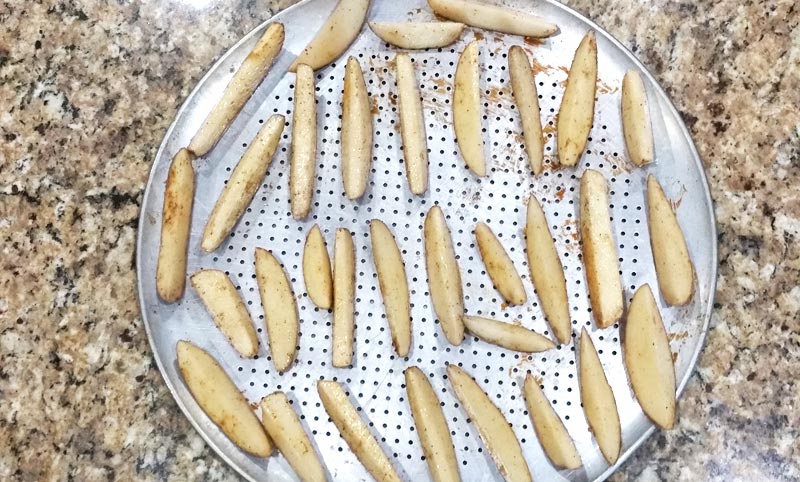 Oven-Baked Potato Wedges - Baking Sheet - Recipe Treasure